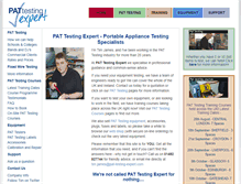 Tablet Screenshot of pat-testing-expert.com